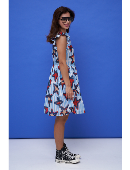 Картинка Синя принтована сукня