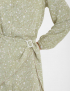 Картинка Сукня-сорочка міді світло-зелена  принтом