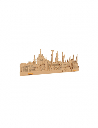 Картинка 3D-пазл Київ бежевий