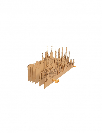 Картинка 3D-пазл Київ бежевий