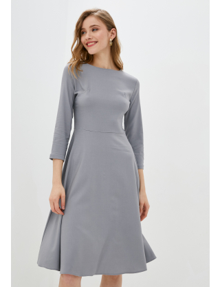 Картинка Сукня міді світло-сіра