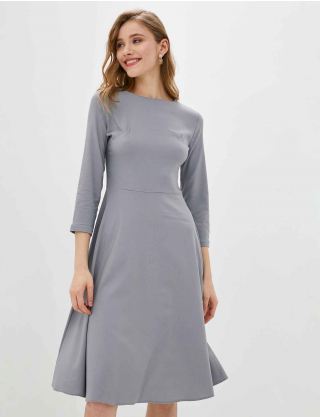 Картинка Сукня міді світло-сіра