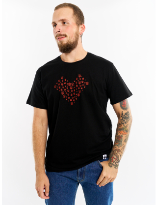 Картинка Чорна футболка "Серце"