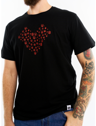 Картинка Чорна футболка "Серце"