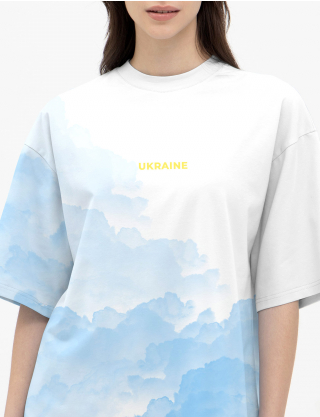 Картинка Футболка "Блакитне небо України" біла