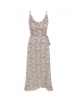 Картинка Сукня міді світло сіра з принтом