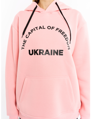 Картинка Рожевий худі "Ukraine"