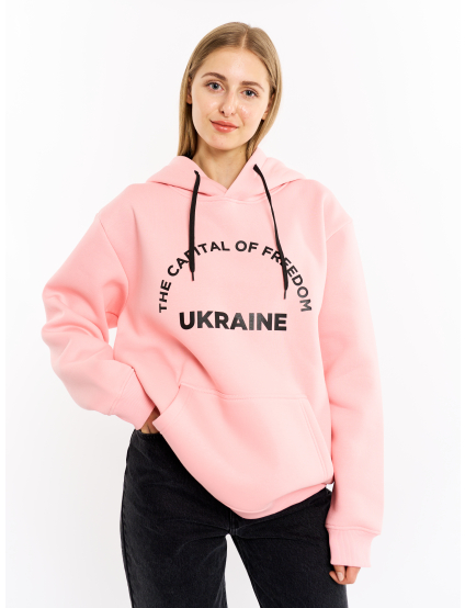 Картинка Рожевий худі "Ukraine"