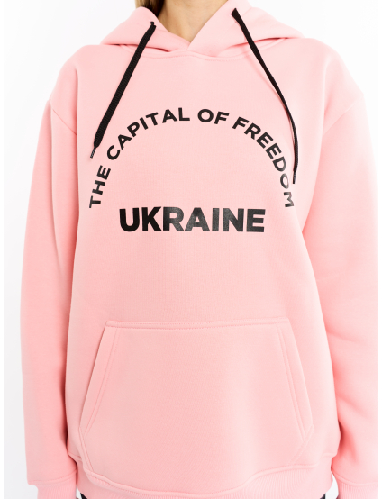 Картинка Рожевий худі "Ukraine"