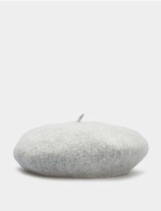 Картинка Жіночий світло-сірий берет