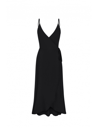 Картинка Чорна сукня на запах