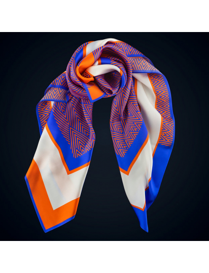 Картинка Хустина "Lines Navy-Orange"