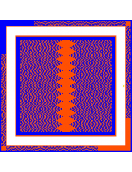 Картинка Хустина "Lines Navy-Orange"