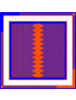 Картинка Хустина "Lines Navy-Orange"