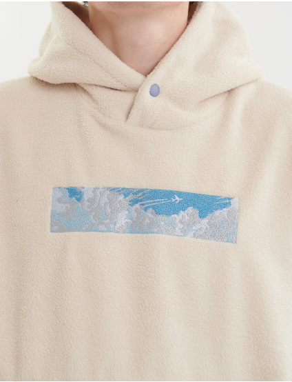 Картинка Бежевий пухнастий худі