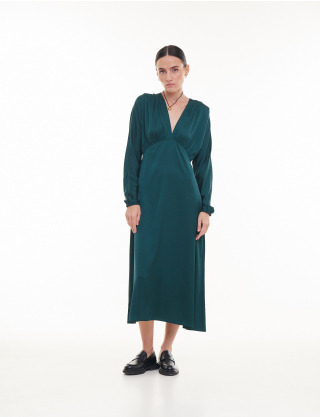 Картинка Сукня ELEGANT міді темно-елена