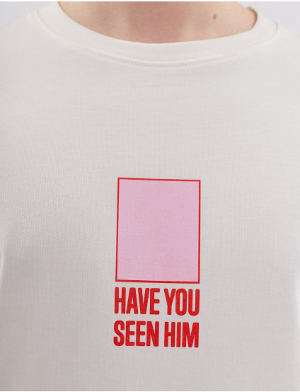 Картинка Футболка "Have you seen him" біла 