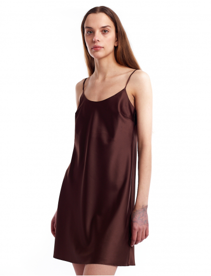 Картинка Сукня міні коричнева
