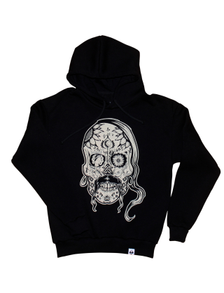 Картинка Худі чорне з принтом