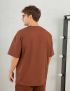 Картинка Футболка темно-коричнева oversize