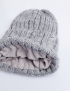 Картинка Світло-сіра утеплена шапка