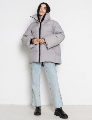 Картинка Пуховик світло-сірий
