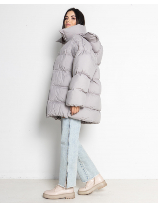 Пуховик світло-сірий Картинка Пуховик світло-сірий