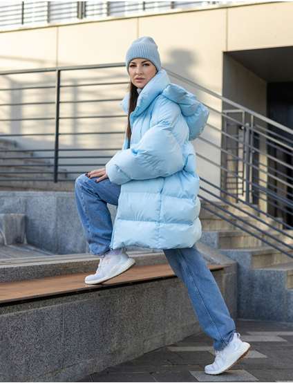 Картинка Пуховик блакитний
