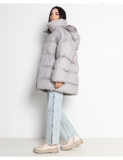 Картинка Пуховик світло-сірий
