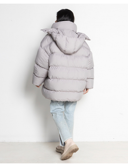 Картинка Пуховик світло-сірий