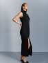 Картинка Сукня чорна з розрізом