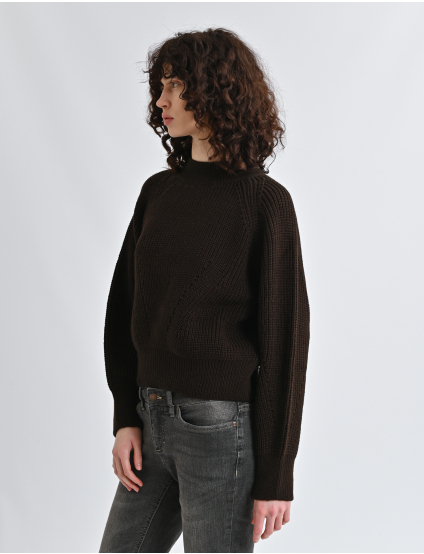 Картинка Светр темно-коричневий