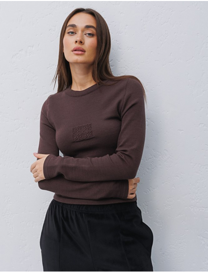 Картинка Кофта коричнева в'язана