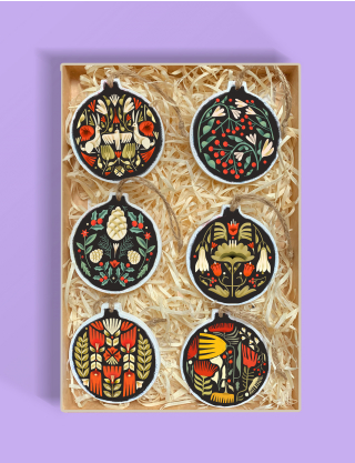 Картинка Набір різдвяних іграшок