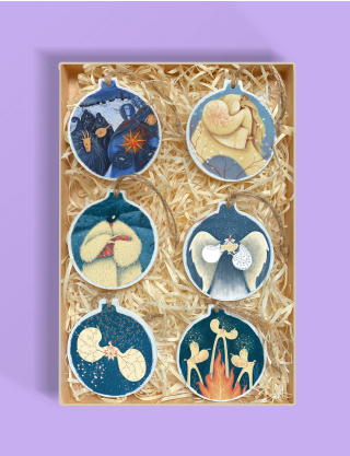 Картинка Набір різдвяних ігрошок