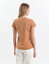 Картинка Футболка світло-коричнева з принтом