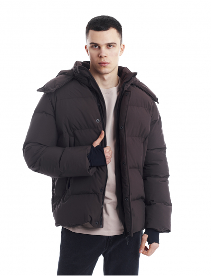 Картинка Пуховик коричневий