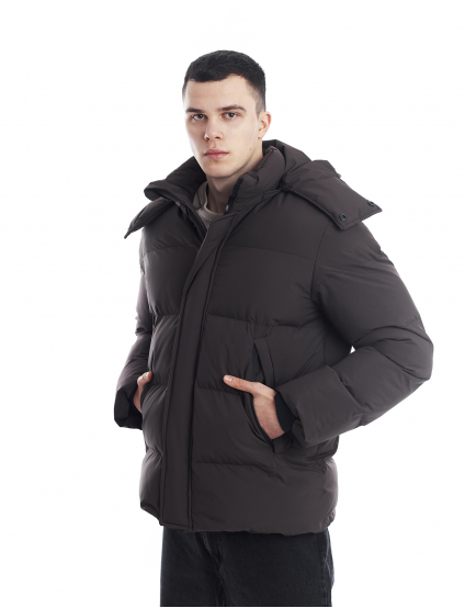 Картинка Пуховик коричневий