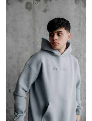 Картинка Худі "Координати Києва" сіре