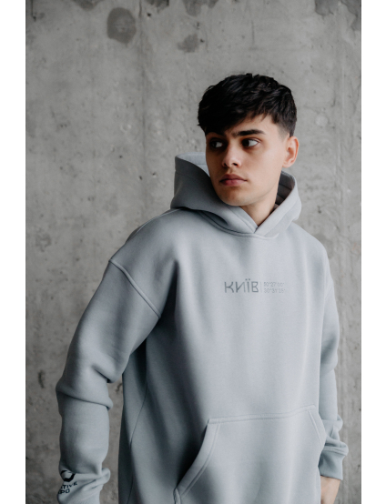 Картинка Худі "Координати Києва" сіре