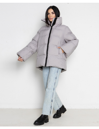 Картинка Пуховик світло-сірий