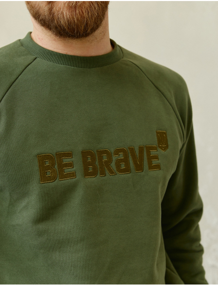Картинка Світшот "Be brave" зелений