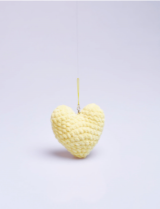 Картинка Іграшка серце  жовта