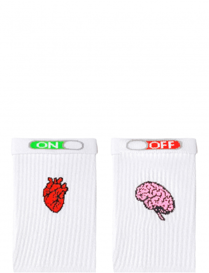 Картинка Шкарпетки "Серце-Мозок" чоловічі