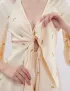 Картинка Сукня міні жовта з квітковим принтом