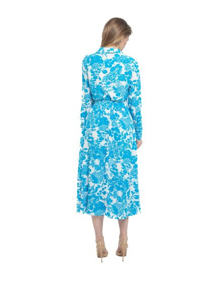 Картинка Сукня з блакитним принтом
