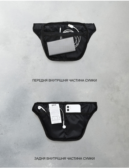 Картинка Поясна сумка STINGER 2 чорна