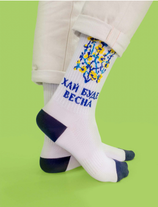 Картинка Шкарпетки з весняним принтом