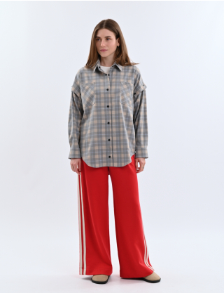 Картинка Сорочка в клітинку блакитна