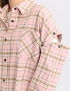 Картинка Сорочка в клітинку рожева